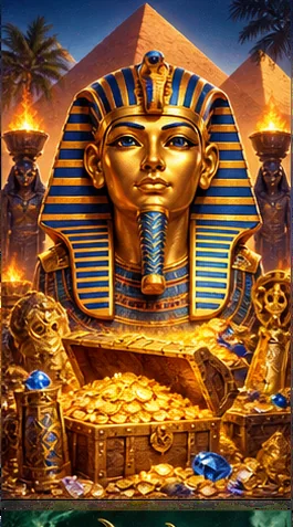 An illustrated Egyptian theme with a pharaoh